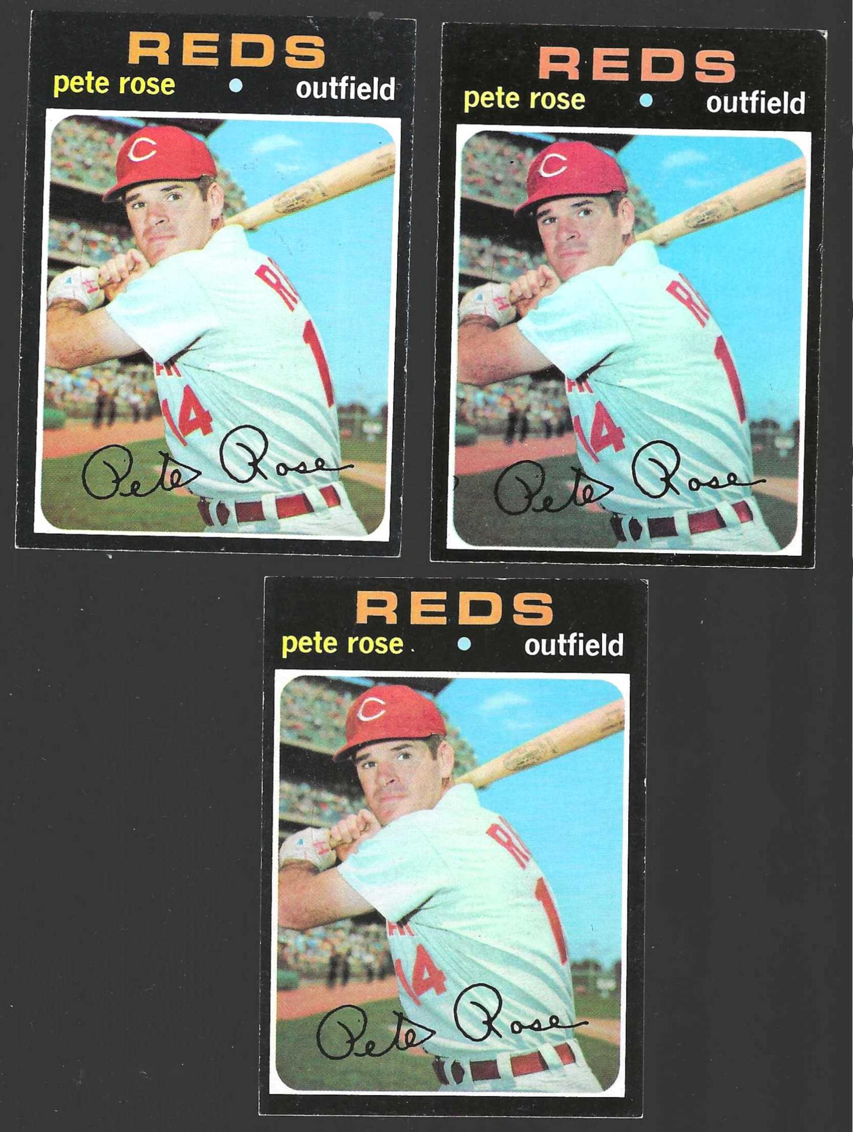 1971 Topps #100 Pete Rose (Reds) Baseball cards value