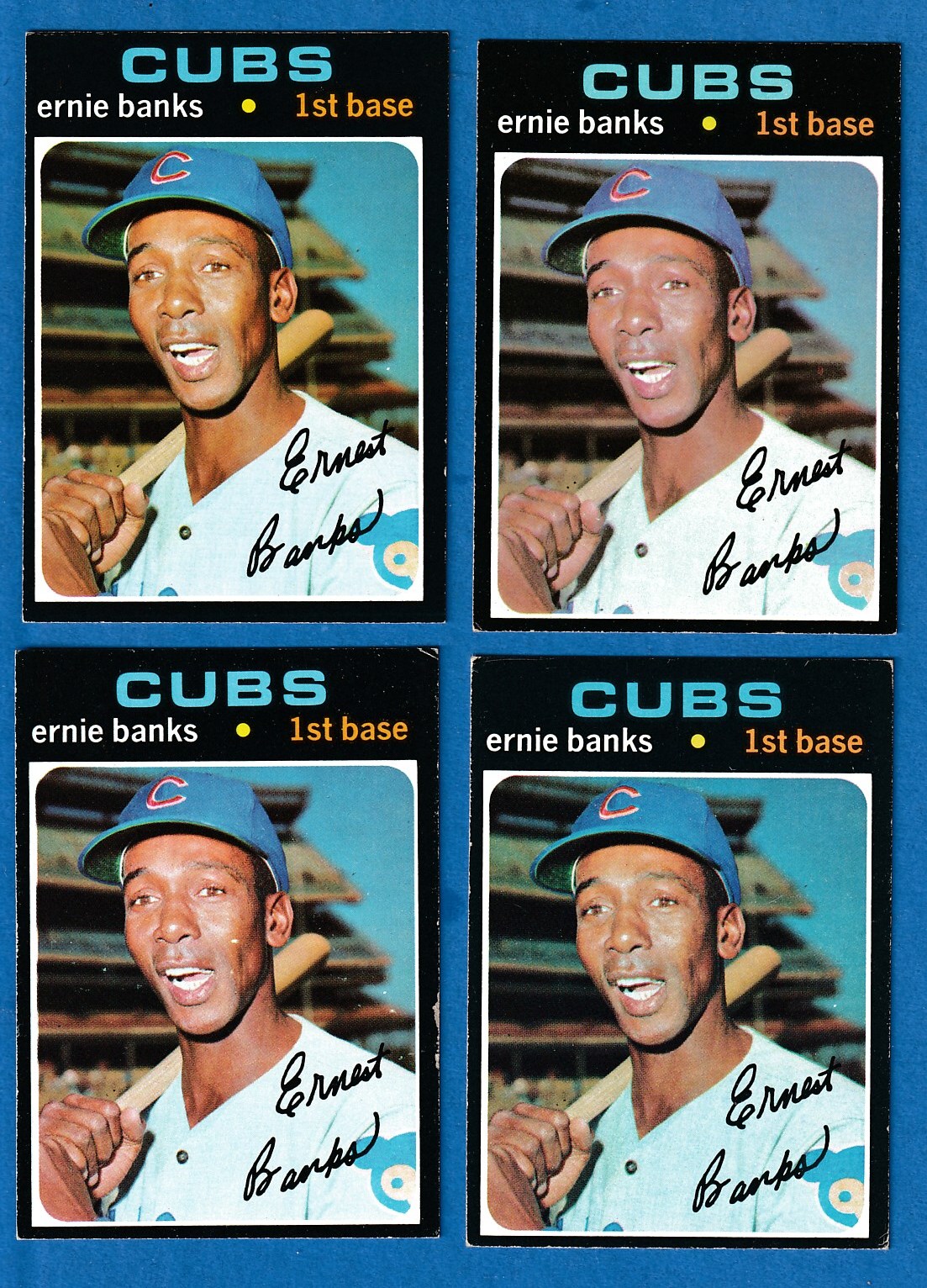 1971 Topps #525 Ernie Banks (Cubs) Baseball cards value