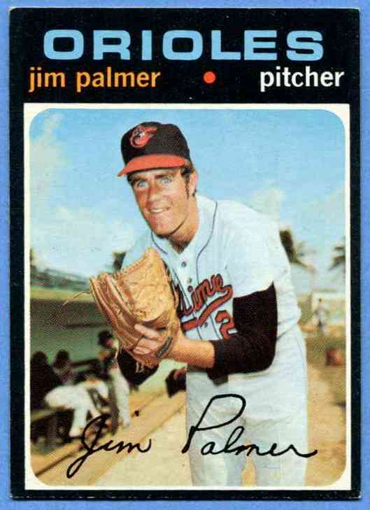 1971 Topps #570 Jim Palmer (Orioles) Baseball cards value