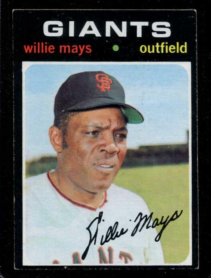 1971 Topps #600 Willie Mays [#] (Giants) Baseball cards value