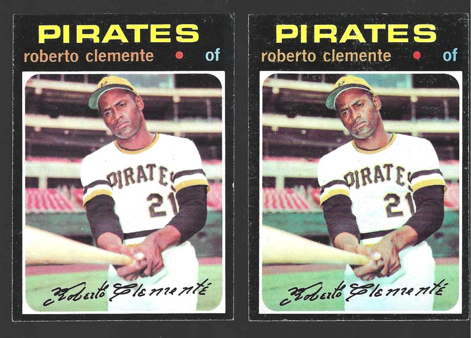 1971 Topps #630 Roberto Clemente (Pirates) Baseball cards value
