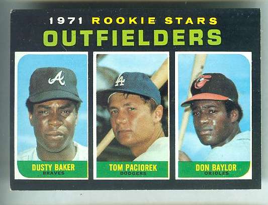 1971 Topps #709 Don Baylor/Dusty Baker ROOKIE SHORT PRINT HIGH# [#a] Baseball cards value