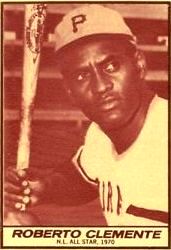 1971 Milk Duds - Roberto Clemente (Pirates) Baseball cards value