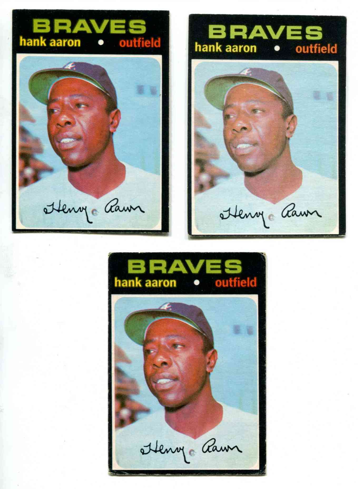 1971 O-Pee-Chee/OPC #400 Hank Aaron (Braves) Baseball cards value