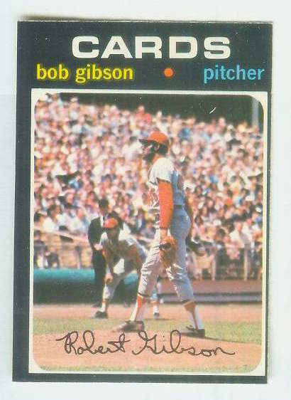 1971 O-Pee-Chee/OPC #450 Bob Gibson (Cardinals) Baseball cards value