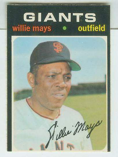 1971 O-Pee-Chee/OPC #600 Willie Mays SCARCE SEMI-HI# (Giants) Baseball cards value