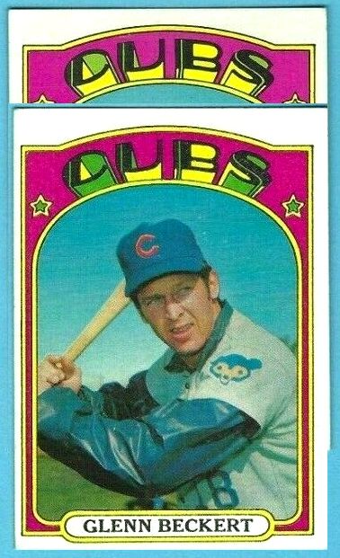 1972 Topps # 45B Glenn Beckert SCARCE [VAR:Green Cubs] Baseball cards value