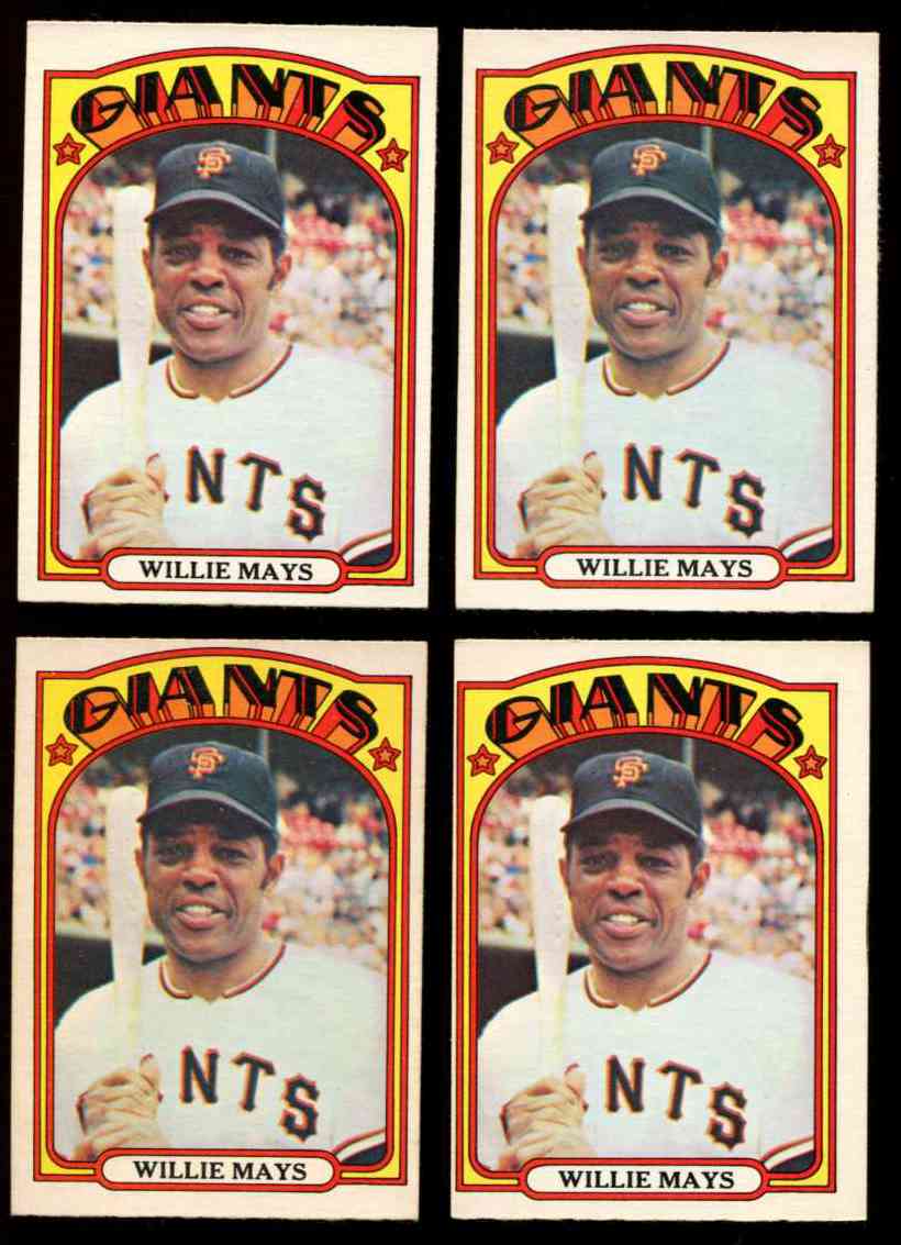 1972 O-Pee-Chee/OPC # 49 Willie Mays [#a] (Giants) Baseball cards value