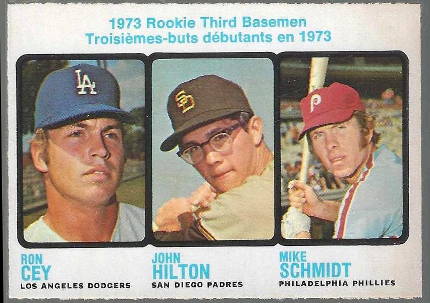 1973 O-Pee-Chee/OPC #615 Mike Schmidt ROOKIE [#] (w/Ron Cey) Baseball cards value