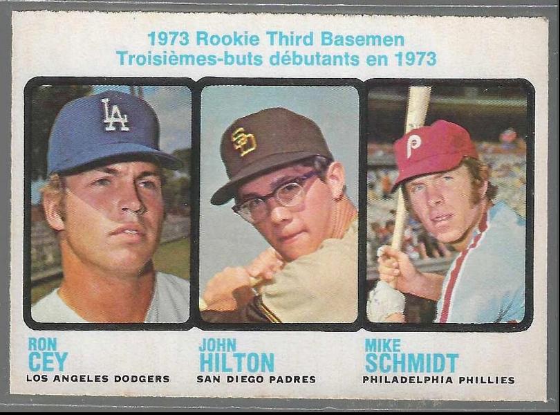 1973 O-Pee-Chee/OPC #615 Mike Schmidt ROOKIE [#] (w/Ron Cey) Baseball cards value