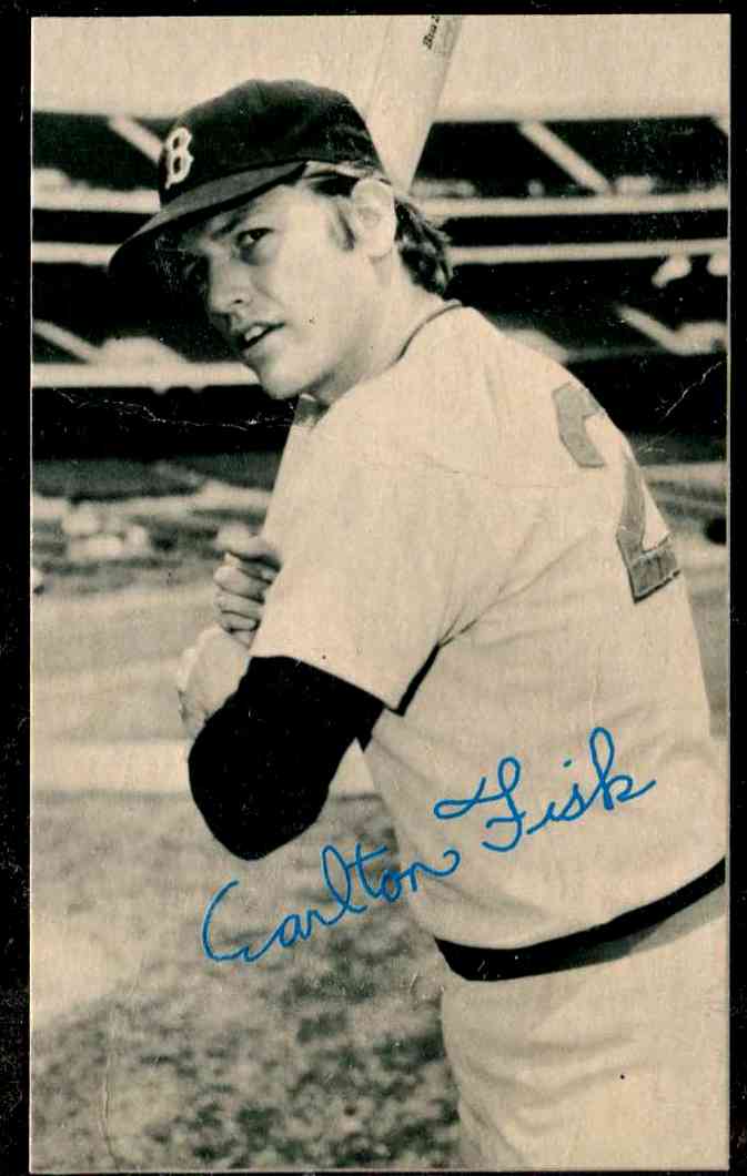 1974 Topps Deckle Edge UN-DECKLED PROOF [WB] #64 Carlton Fisk (Red Sox) Baseball cards value