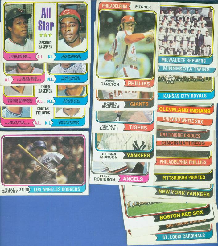  1974 Topps - Lot (750) assorted  commons, Stars, Team cards & more !!! Baseball cards value