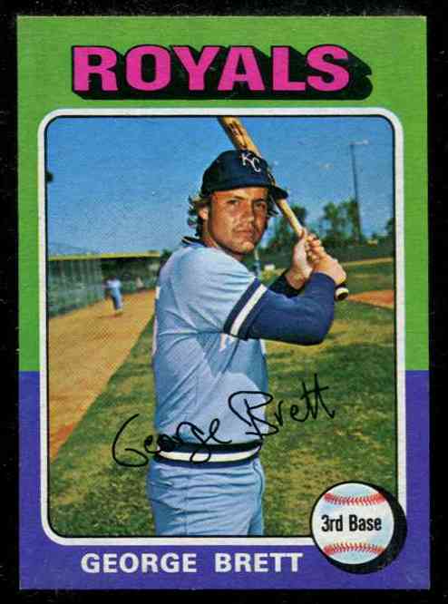1975 Topps MINI #228 George Brett ROOKIE (Royals) Baseball cards value