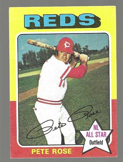 1975 Topps MINI #320 Pete Rose [#z] (Reds) Baseball cards value