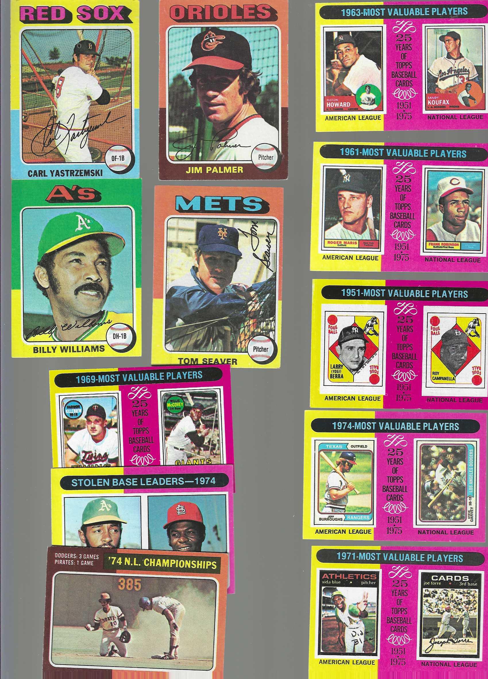 1975 Topps MINI - Starter Set/Lot (265) w/(13) Hall-of-Famers Baseball cards value