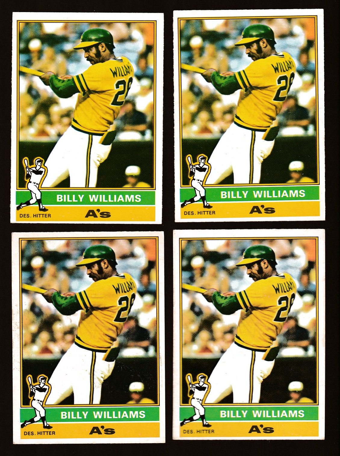 1976 O-Pee-Chee/OPC #525 Billy Williams (A's) Baseball cards value
