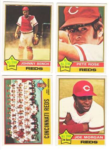 REDS 1976 OPC O Pee Chee COMPLETE TEAM SET 27 