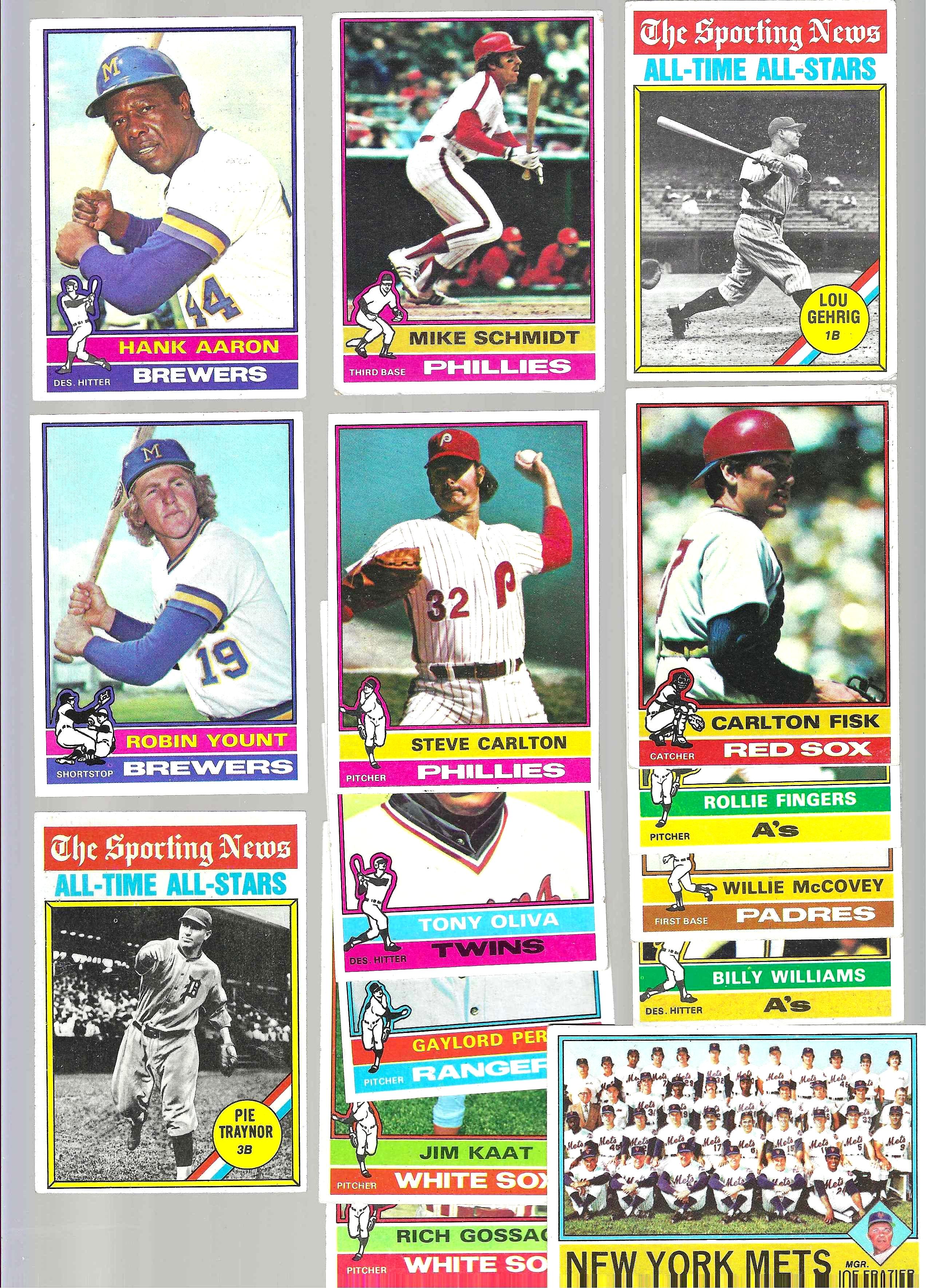  1976 Topps  - *** HIGH GRADE *** Starter Set/Lot (400) different w/STARS Baseball cards value