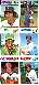 1977 Topps  - UNCUT 6-card PANEL with Jim Rice (Red Sox)