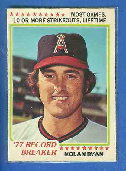 1978 O-Pee-Chee/OPC #241 Nolan Ryan RB 'Most Games 10 or More Strikeouts') Baseball cards value