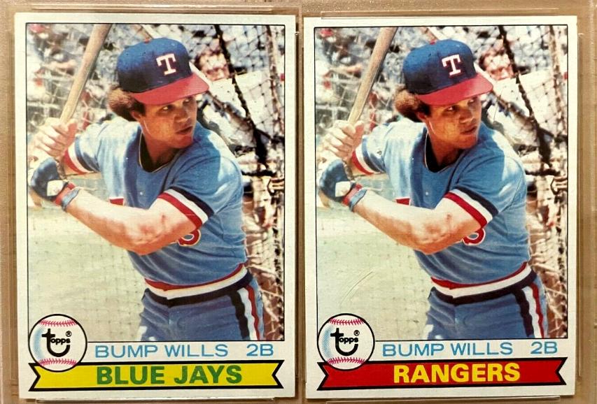 1979 Topps #369B Bump Wills ROOKIE [VAR:CORRECTED Rangers] Baseball cards value