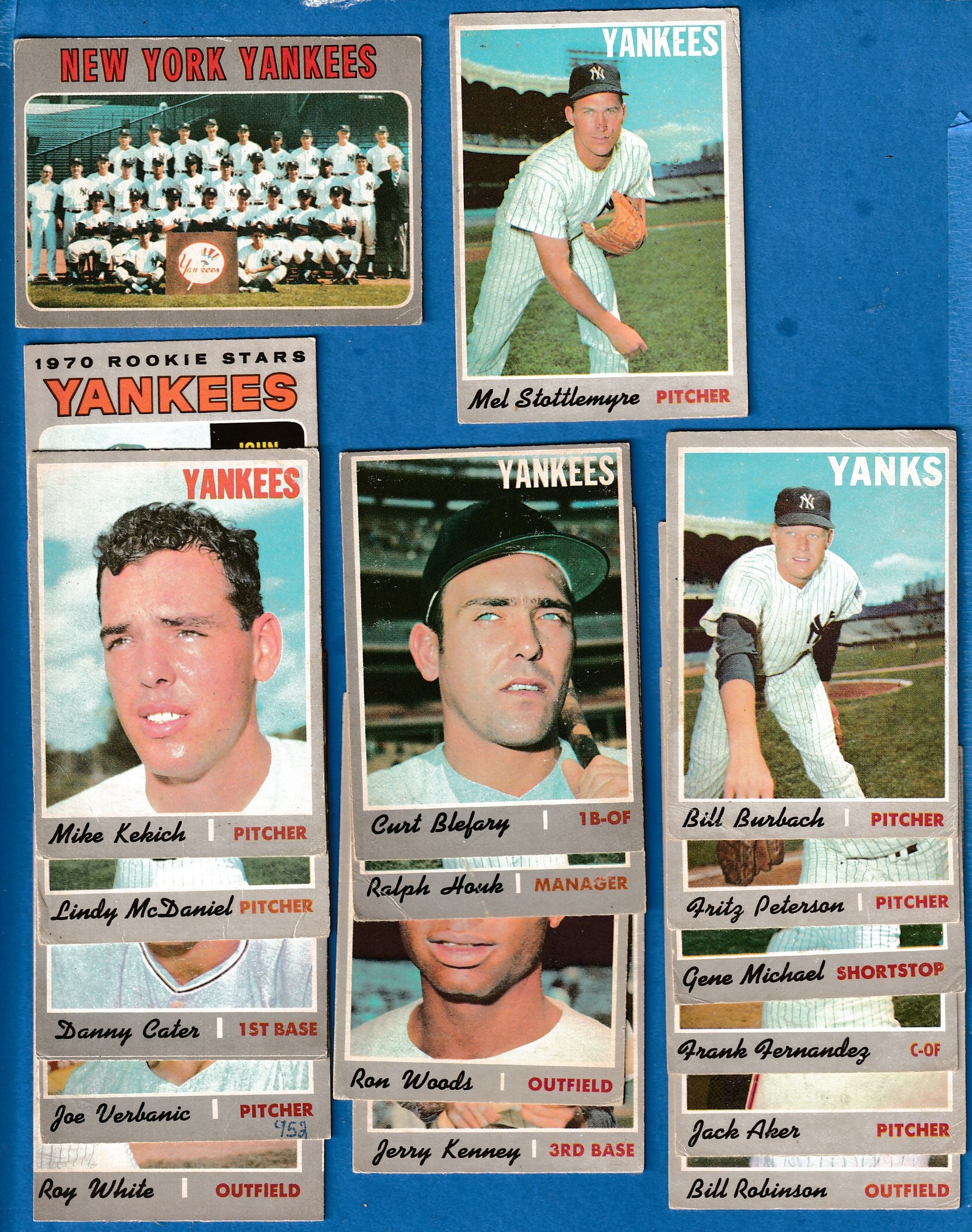 1970 O-Pee-Chee/OPC  - YANKEES Near TEAM SET/Lot of (18/21) Baseball cards value
