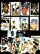   1971 Dell MLB Stamps - Lot (18) diff. w/Hank Aaron,Willie Mays...