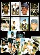 1971 Dell MLB Stamps - Lot (18) diff. w/Hank Aaron,Willie Mays...