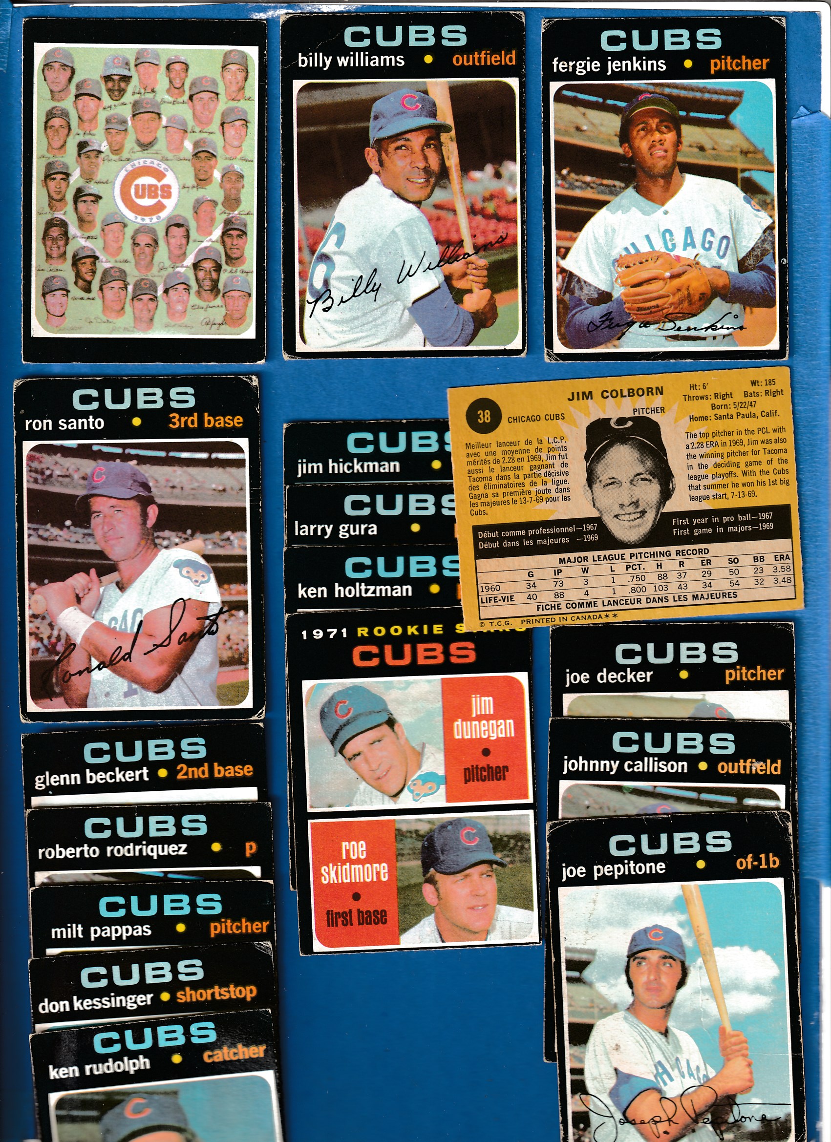1971 O-Pee-Chee/OPC  - Cubs - Low# COMPLETE TEAM SET (17) + RARE Hi# 647 Baseball cards value