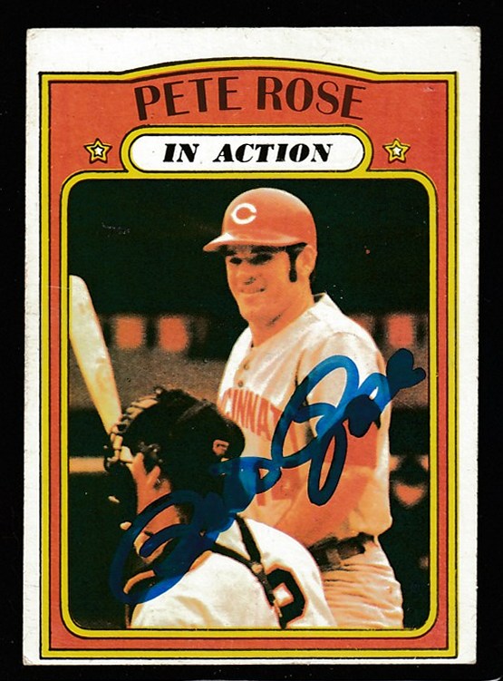 AUTOGRAPHED: 1972 Topps #560 Pete Rose In-Action w/PSA/DNA LOA (Reds) Baseball cards value