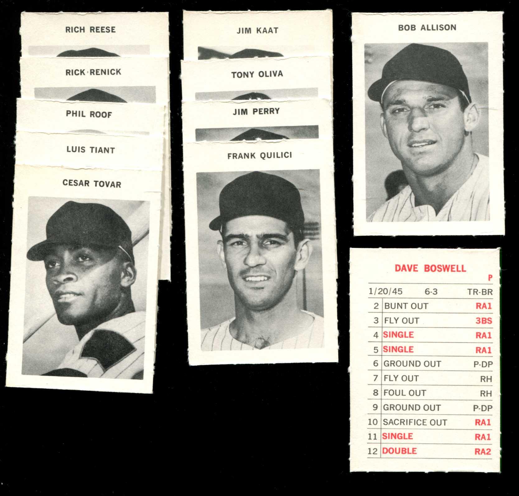   Twins - 1972 Milton Bradley - Near Team Set/Lot (12/14 cards) Baseball cards value