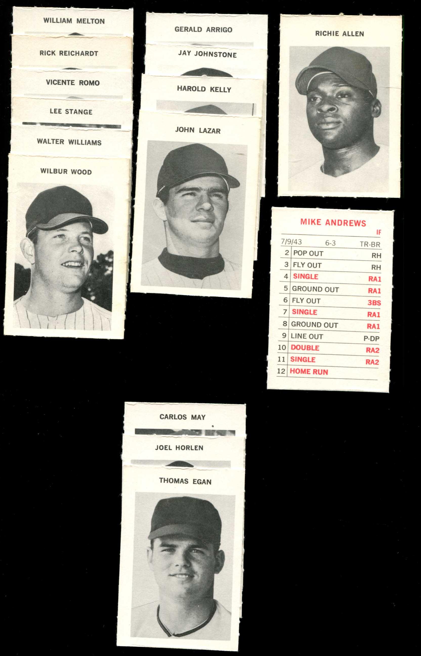   White Sox - 1972 Milton Bradley - COMPLETE TEAM SET (17 cards) Baseball cards value