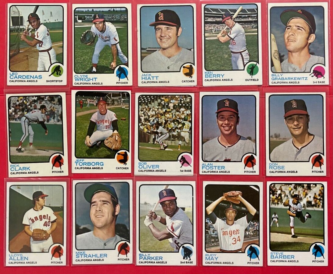 1973 Topps  - Angels Near Complete TEAM SET/LOT of (24/26) Baseball cards value