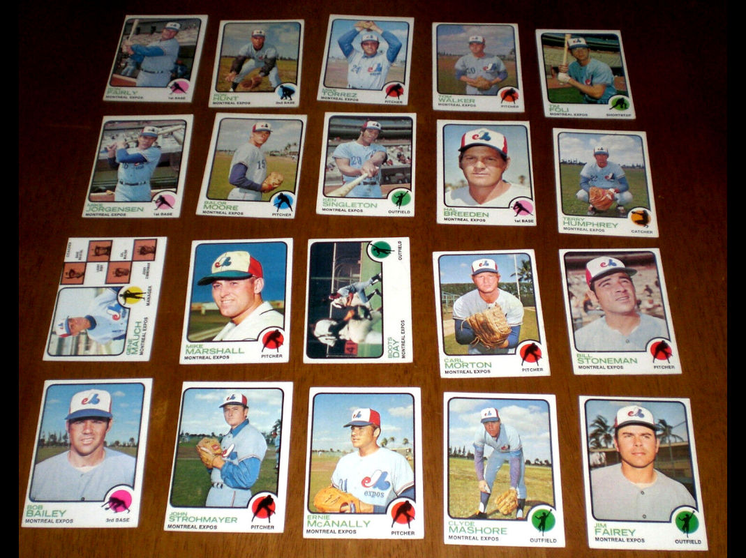 1973 Topps  - Expos Near Complete TEAM SET/LOT of (21/25) Baseball cards value