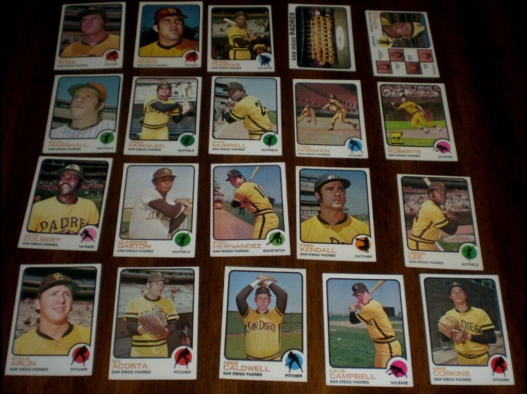 1973 Topps  - Padres Near Complete TEAM SET/LOT of (20/23) Baseball cards value