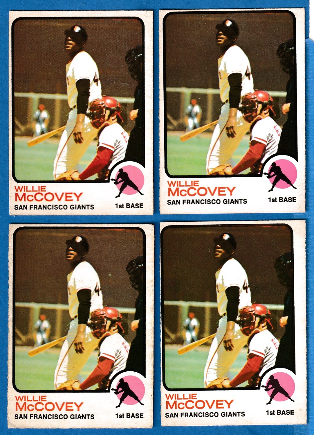 1973 O-Pee-Chee/OPC #410 Willie McCovey (Giants) (w/Johnny Bench behind the Baseball cards value