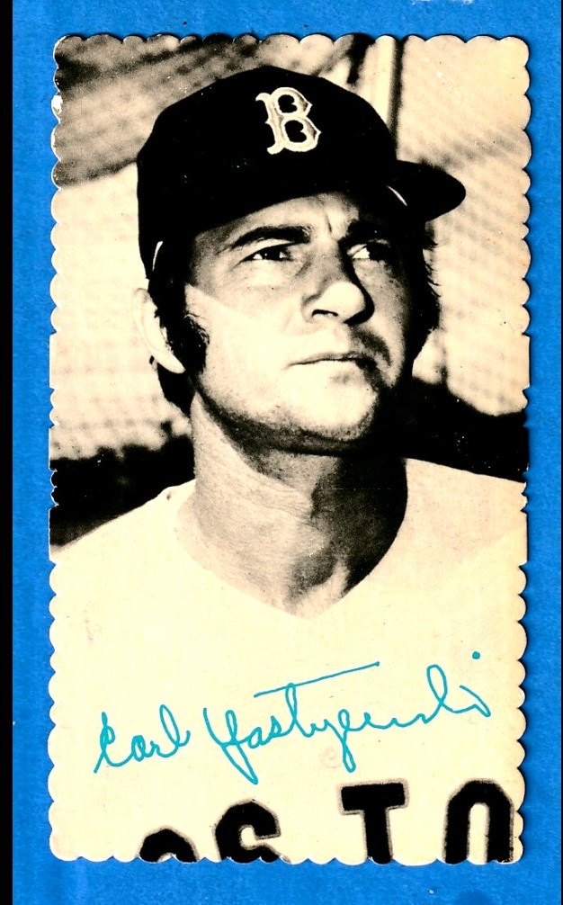 1974 Topps DECKLE EDGE #43 Carl Yastrzemski [WB] (Red Sox) Baseball cards value