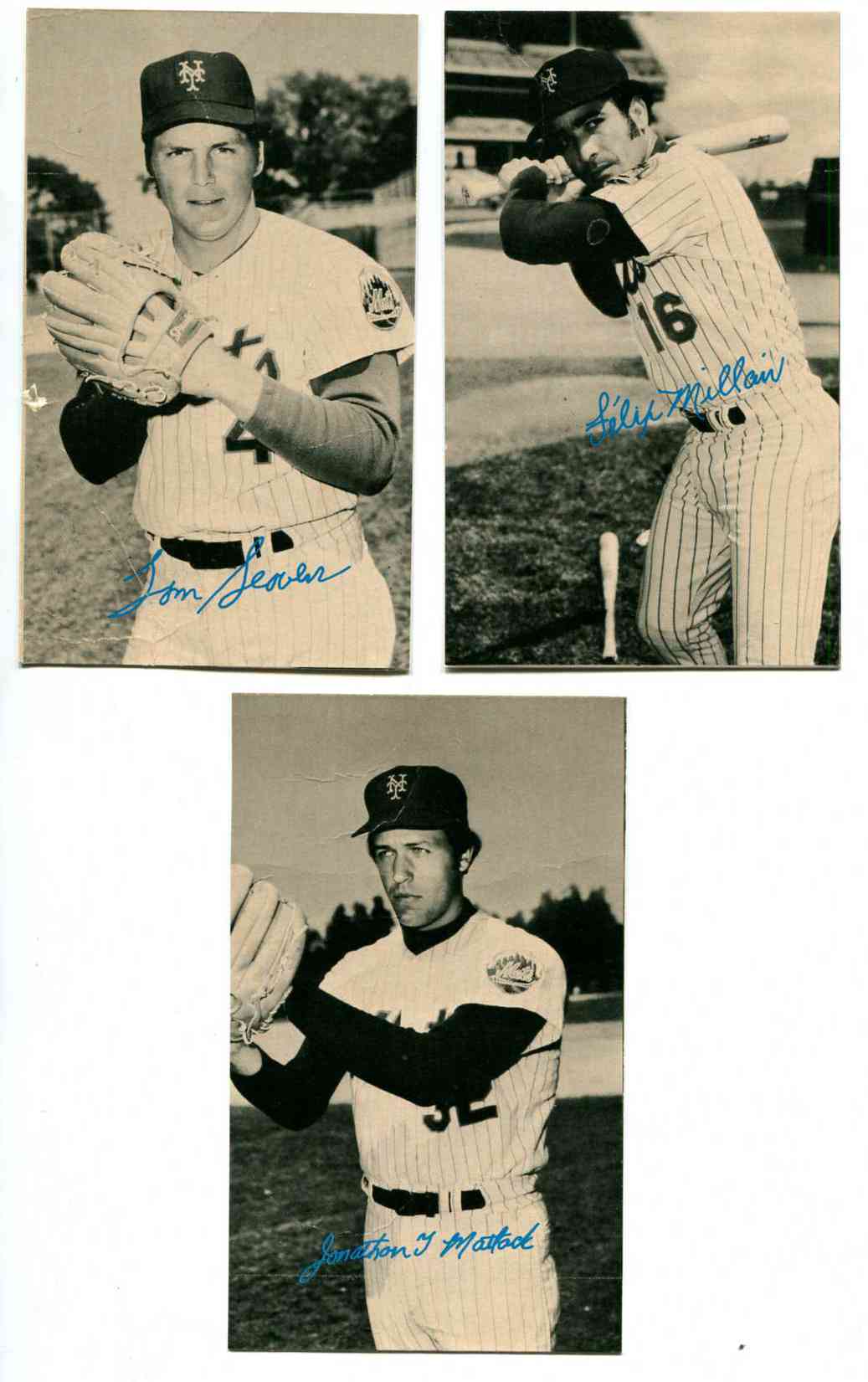 Mets Team Set - 1974 Topps Deckle Edge PROOFS [WB] (3 cards) w/TOM SEAVER Baseball cards value