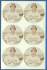 1974 McDonald's Padres -  COMPLETE SHEET of (6) Matty Alou discs