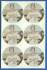 1974 McDonald's Padres -  COMPLETE SHEET of (6) Bill Grief discs