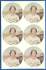 1974 McDonald's Padres -  COMPLETE SHEET of (6) Bobby Tolan discs