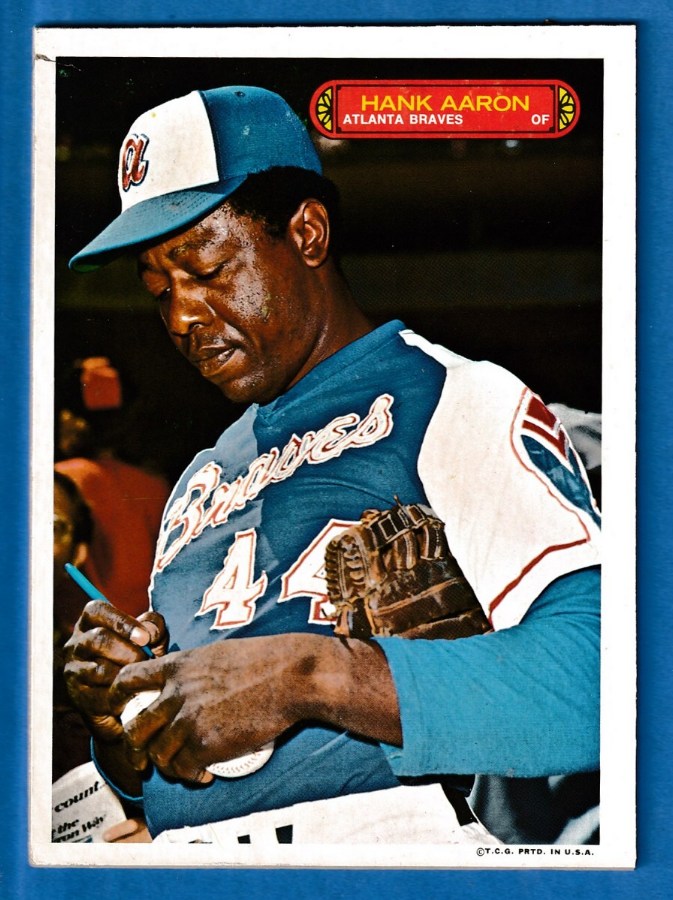 1974 Topps PUZZLE PROOF - HANK AARON (Braves) Baseball cards value