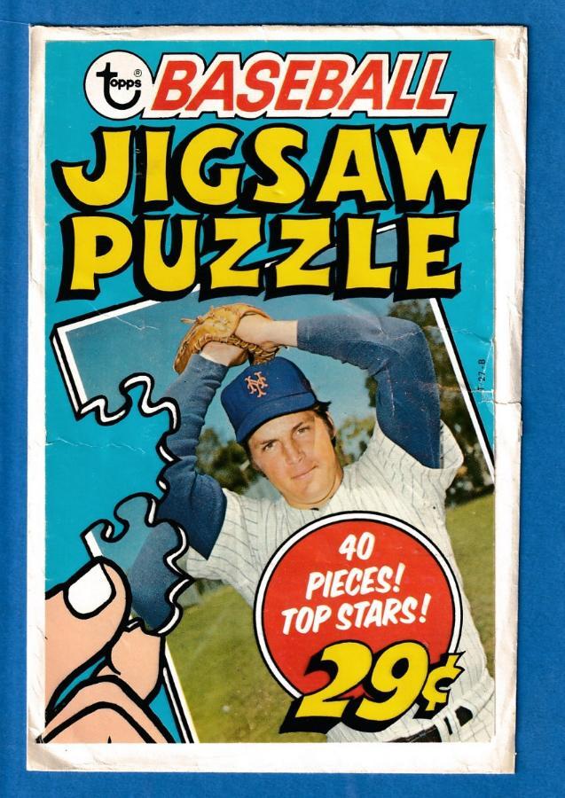 1974 Topps PUZZLE  WRAPPER - Pictures Tom Seaver (Mets) Baseball cards value