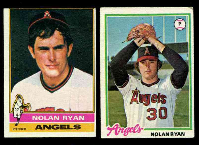 1976  + 1978 Topps - Lot of (2) Nolan Ryan (Angels) Baseball cards value