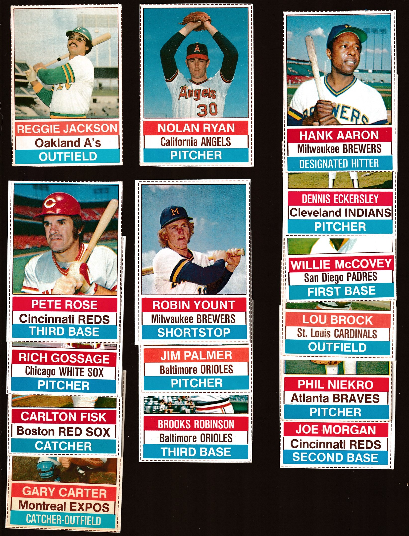  1976 Hostess  - Lot (61) diff. w/(14) Hall-of-Famers & Pete Rose !!! Baseball cards value