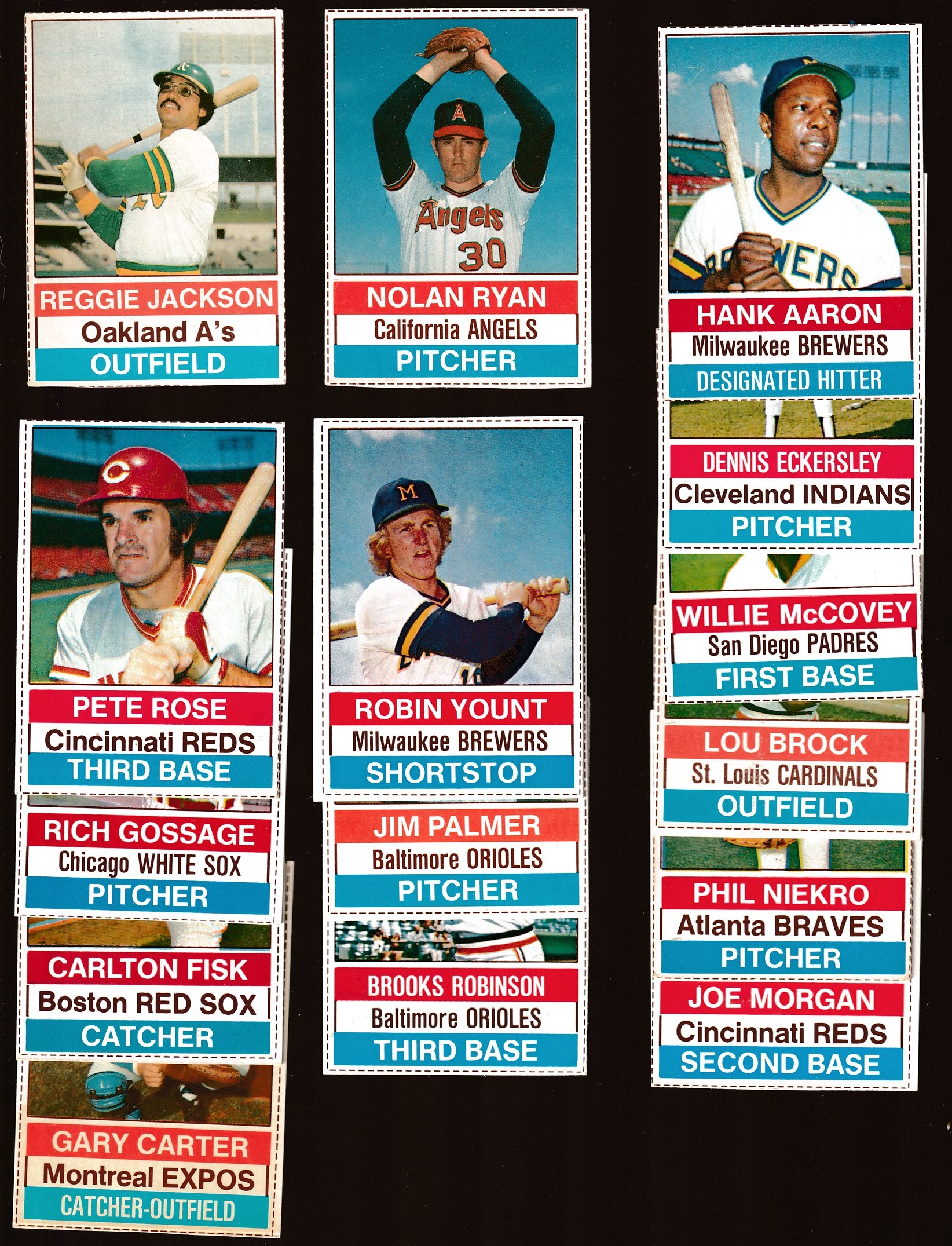 1976 Hostess  - Lot (61) diff. w/(14) Hall-of-Famers & Pete Rose !!! Baseball cards value