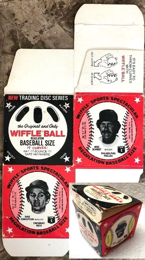 1976 Wiffle Ball COMPLETE BOX w/MSA discs !!! (Mike Schmidt,Lou Brock...) Baseball cards value