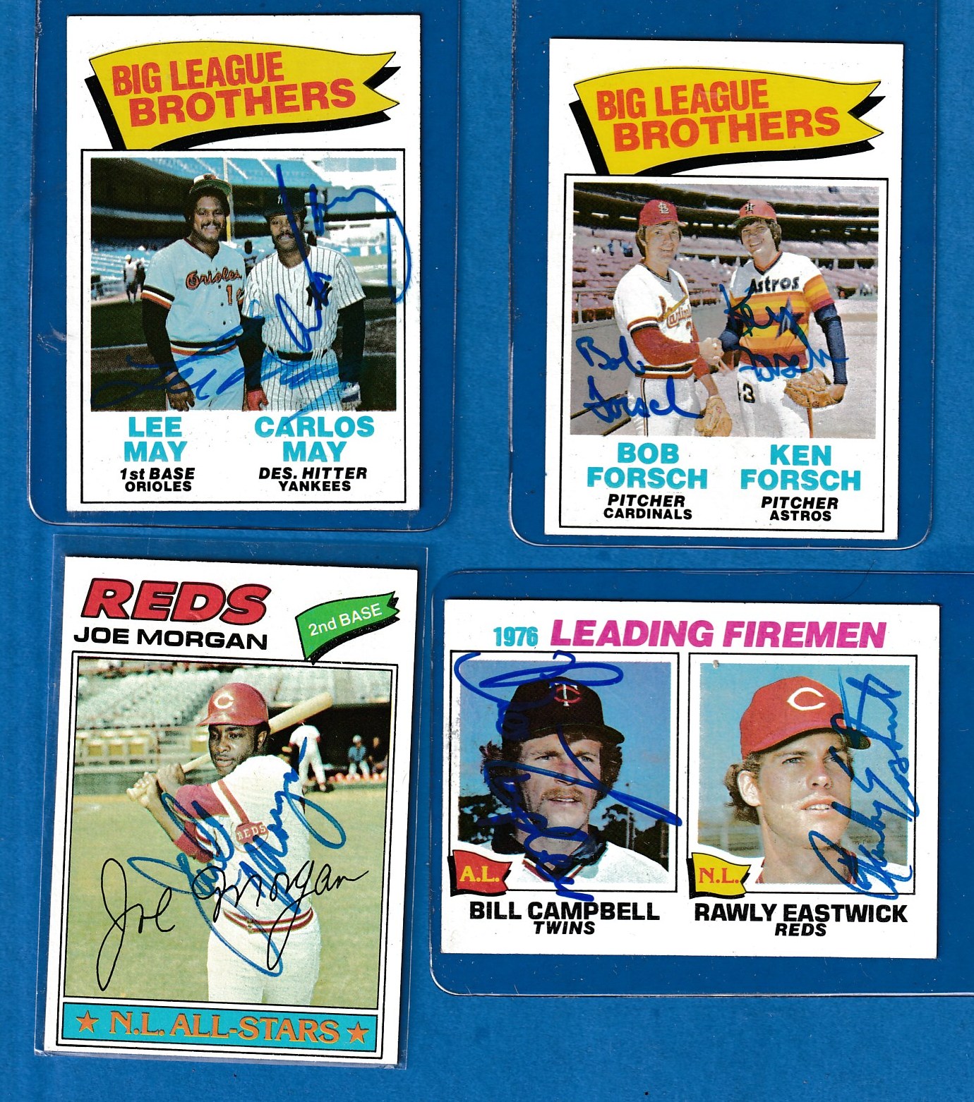 AUTOGRAPHED: 1977 Topps #633 Lee May/Carlos May (Big League Brothers) Baseball cards value