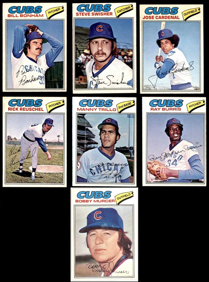  1977 O-Pee-Chee/OPC - Cubs COMPLETE TEAM SET of (7) Baseball cards value