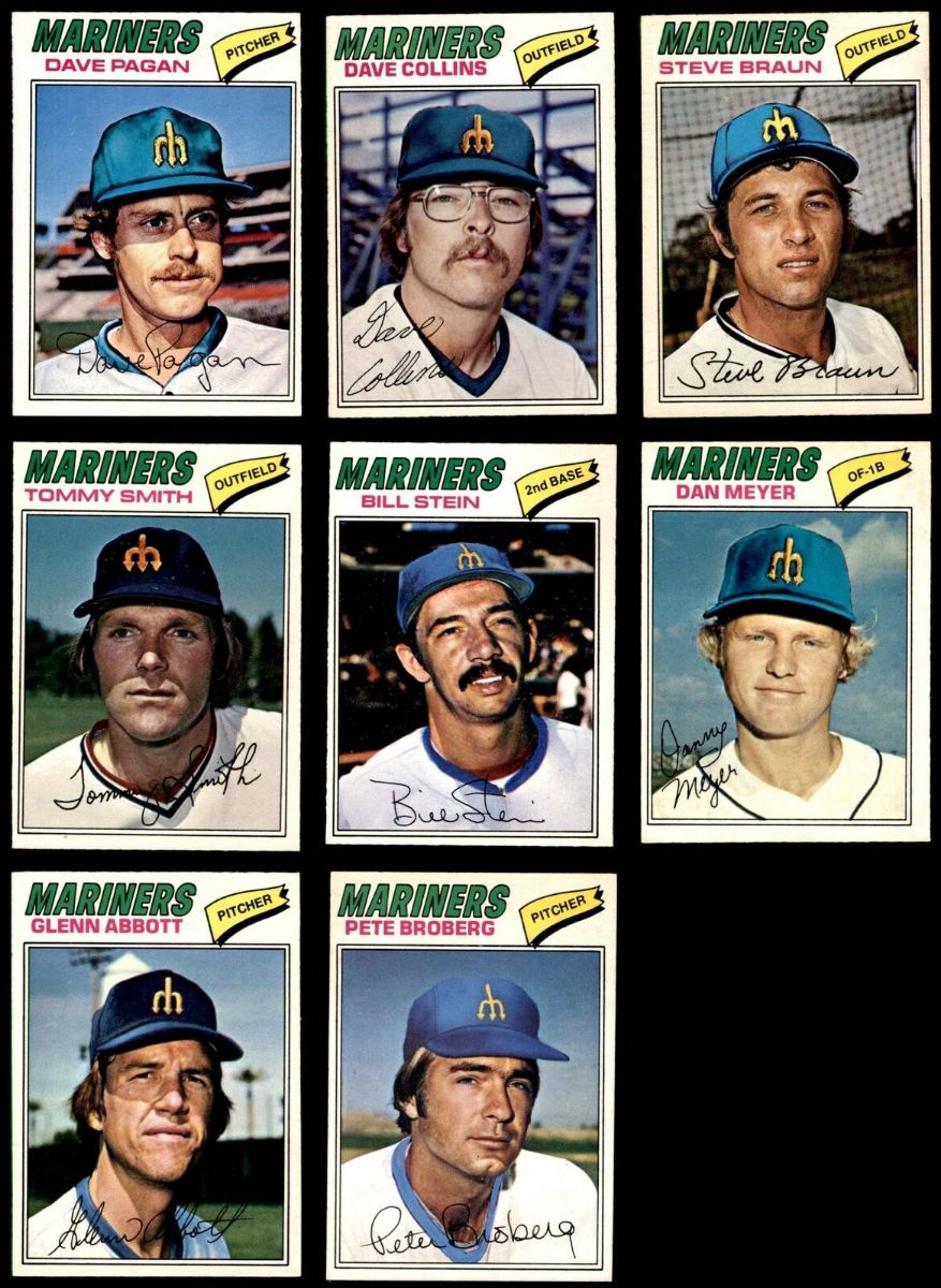  1977 O-Pee-Chee/OPC - Mariners COMPLETE TEAM SET of (8) Baseball cards value